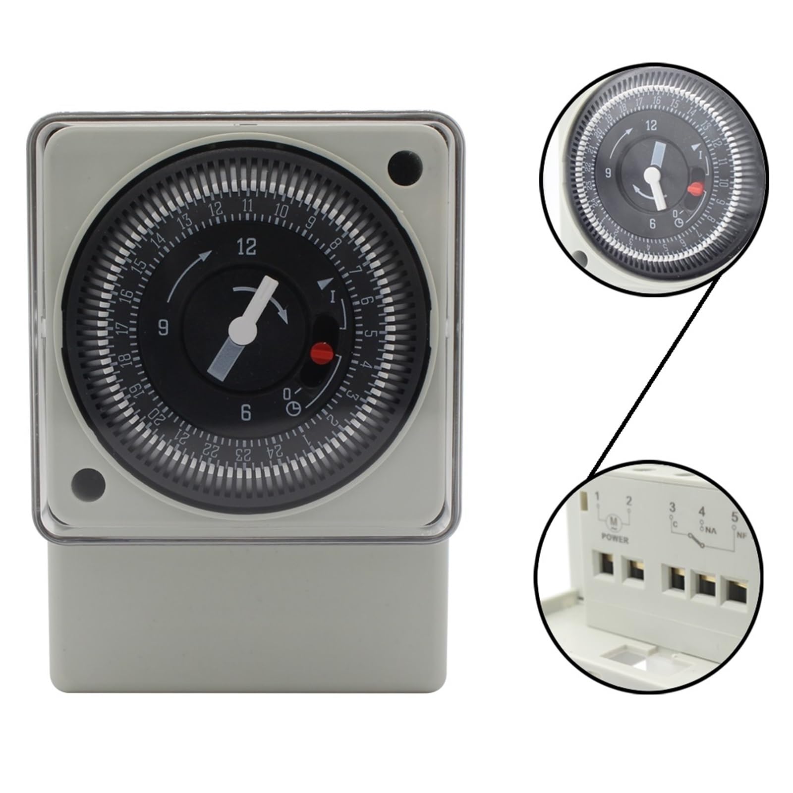 MT188 Mechanische Zeitschaltuhr, 24 Stunden, AC 220 V, 50 Hz, Energiespar-Controller mit Countdown, Industrieschalter.