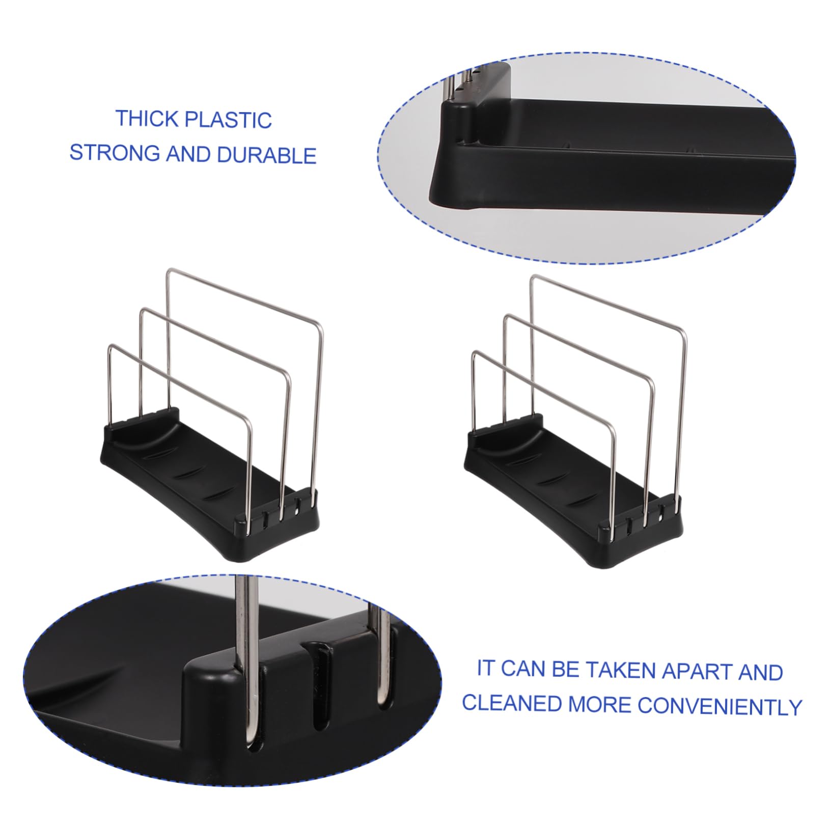 OUNONA Adjustable Detachable Storage Rack for Kitchen Practical Organizer for Cutting Boards Utensils Space Saving Design Modern Style Kitchen Gadget