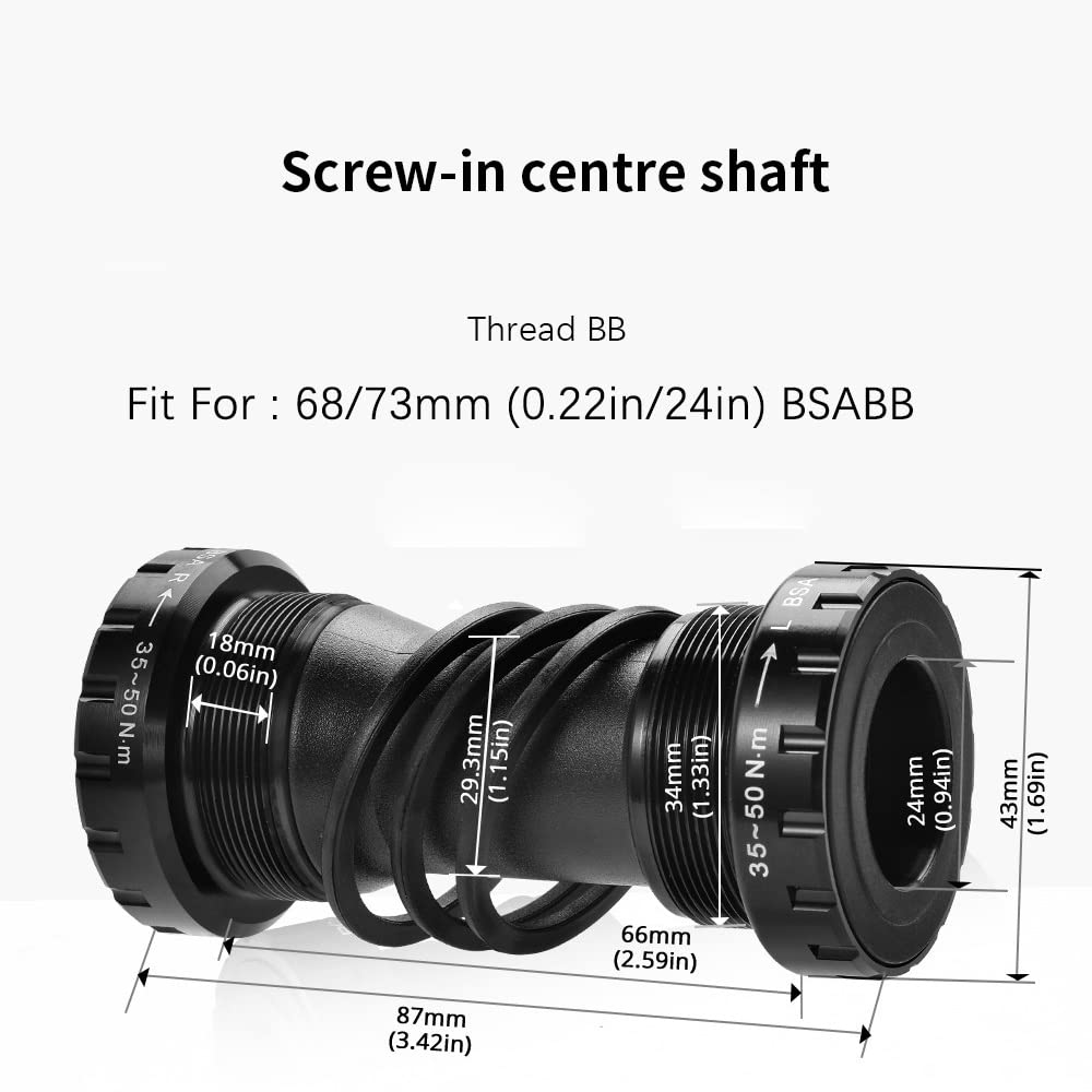 Rower szosowy GXP Hollow zintegrowany zestaw korbowy 24 mm 112 mm 170 mm 40 do 48T pojedyncza tarcza łańcuchowa stop 7075 T6