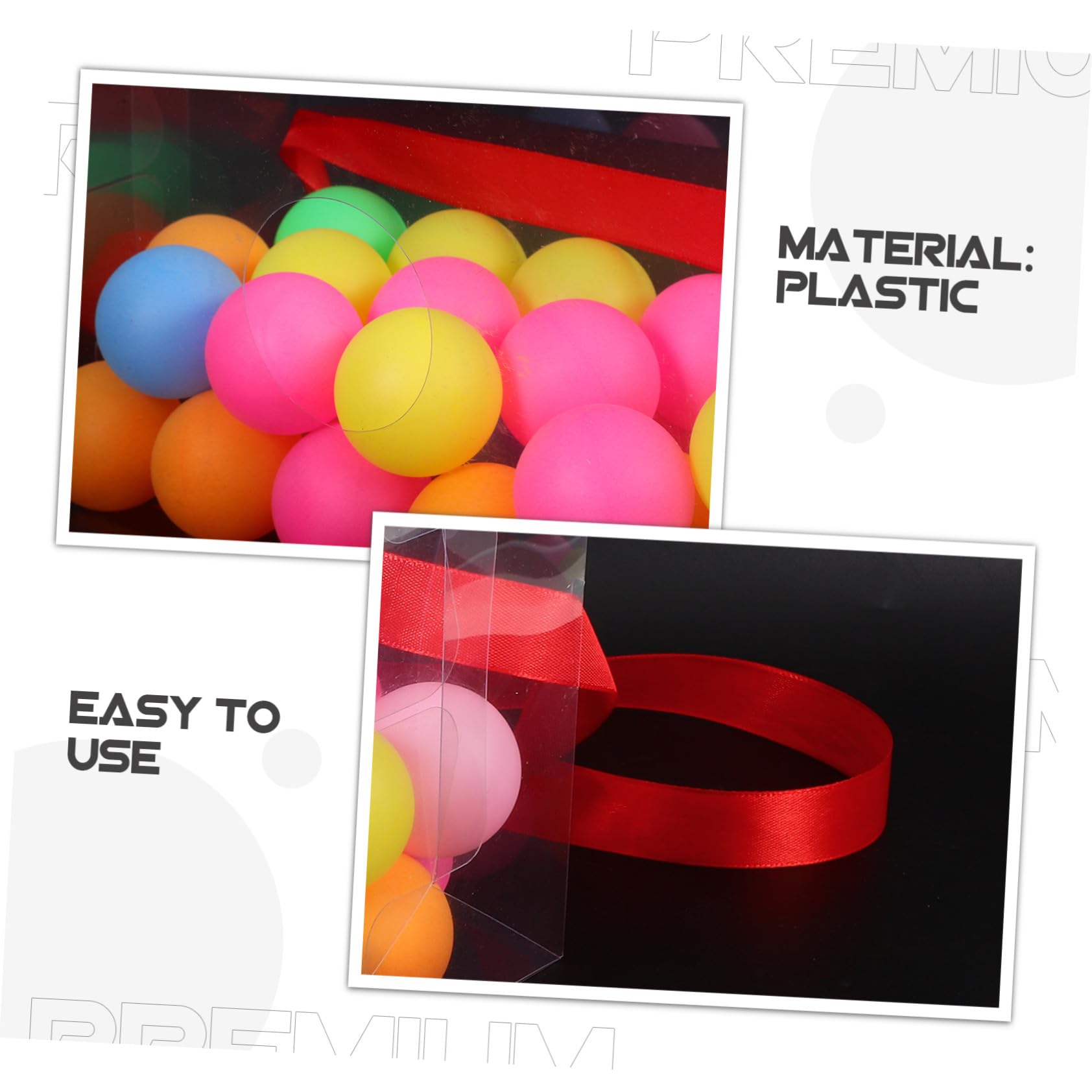 DOITOOL Jeu de Boîte à Balles Ping-Pong, Lot de 2 Set de Sets, Plastique