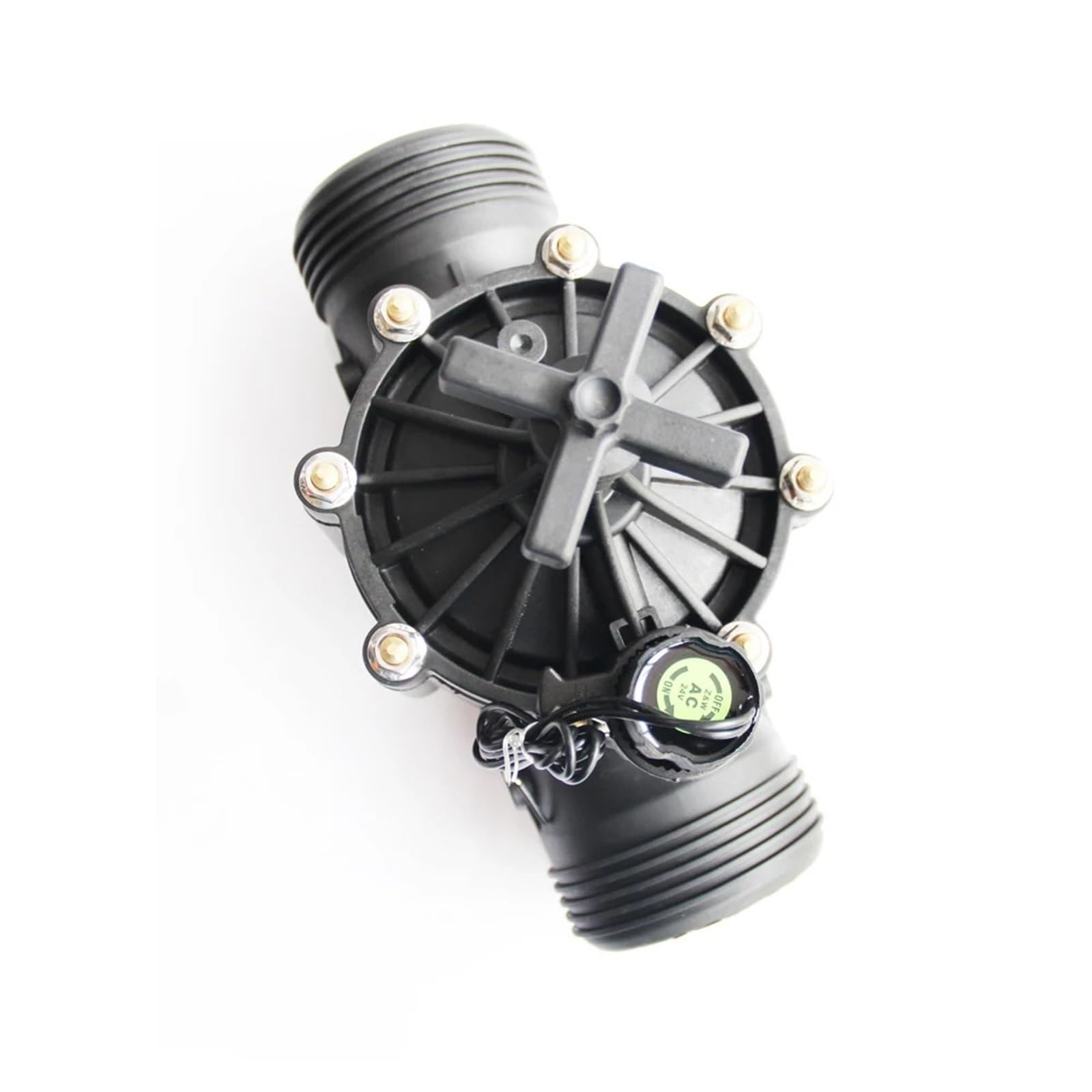 Elettrovalvola for irrigazione da giardino in plastica 3 pollici, 220 V, 24, 12 CC, normalmente chiusa(9V DC)