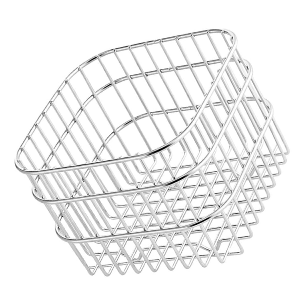 Cabilock 4 Cestas De Almacenamiento De Acero Inoxidable Cesta De Picnic Cesta De Almacenamiento De Alimentos Carrito De Almacenamiento Cesta De Cubiertos Cesta De Frutas Cesta De