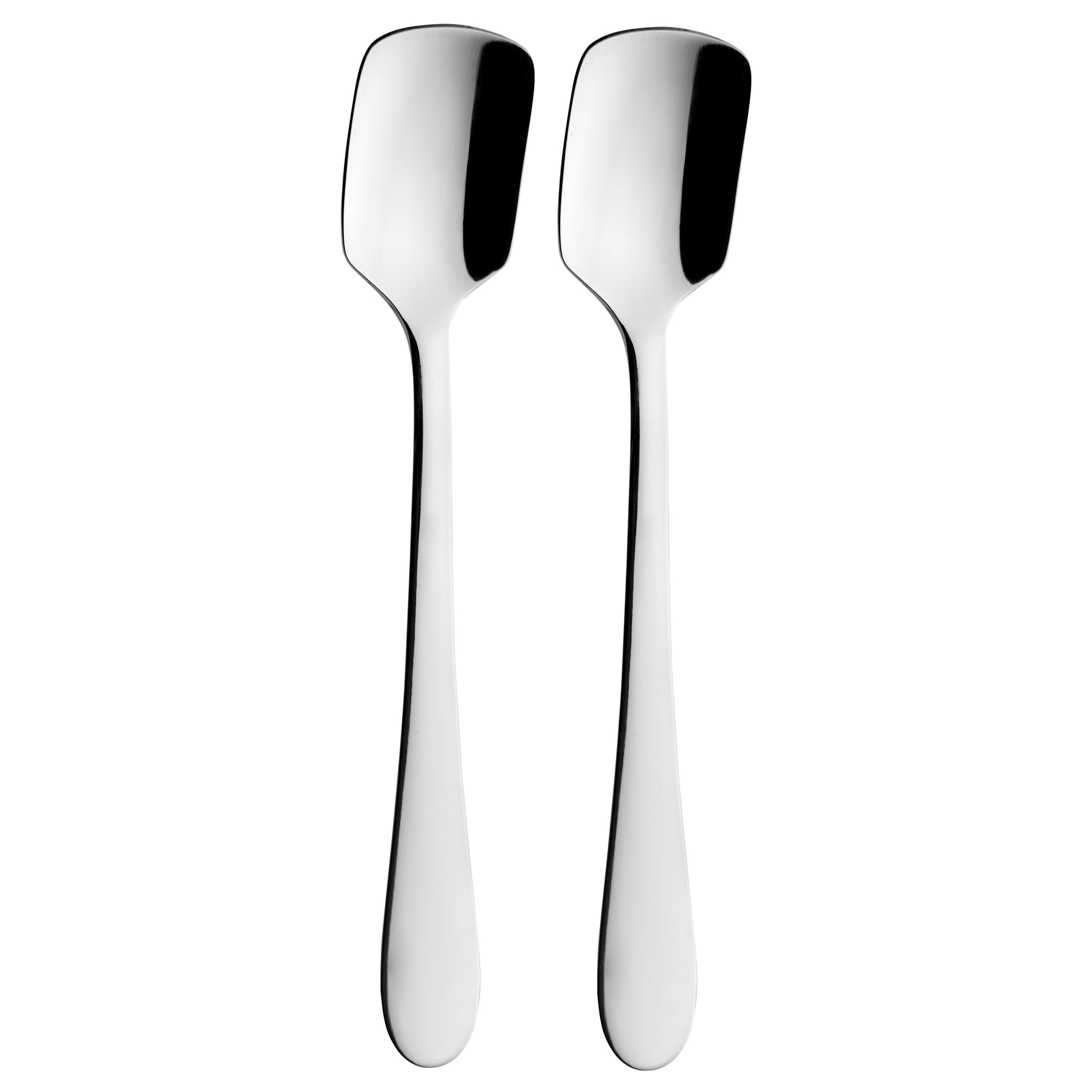 Grunwerg 2ICEWDR/C 2-Piece Ice Cream Spoon Set, Stainless Steel, Silver
