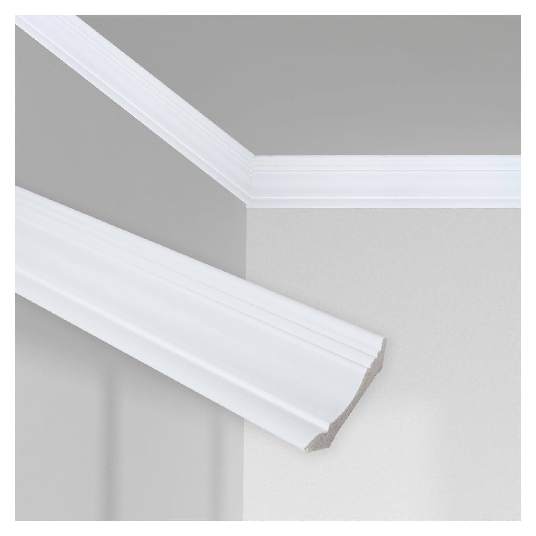 Moldura De Corona para Decoración del Hogar,Moldura De Esquina,Moldura Decorativa para Esquinas De Techo Y Pared,Uso Interior(12-Pack (3.6" W x 56.7" L))