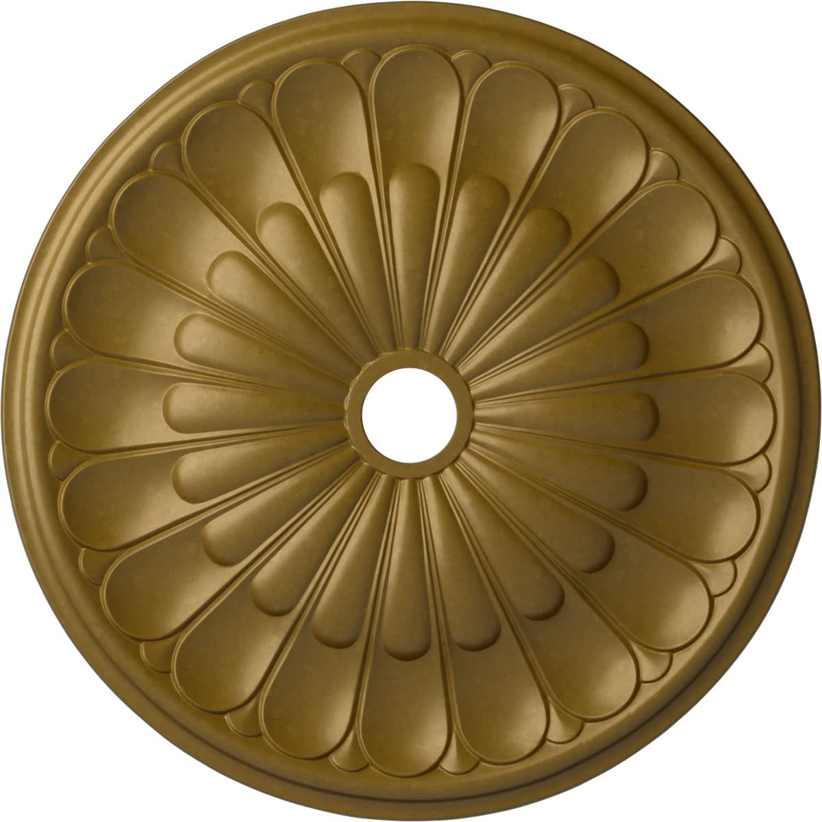 Médaillon de plafond Gorleen Cuivre Antique doré par Ekena menuiseries pour style classique