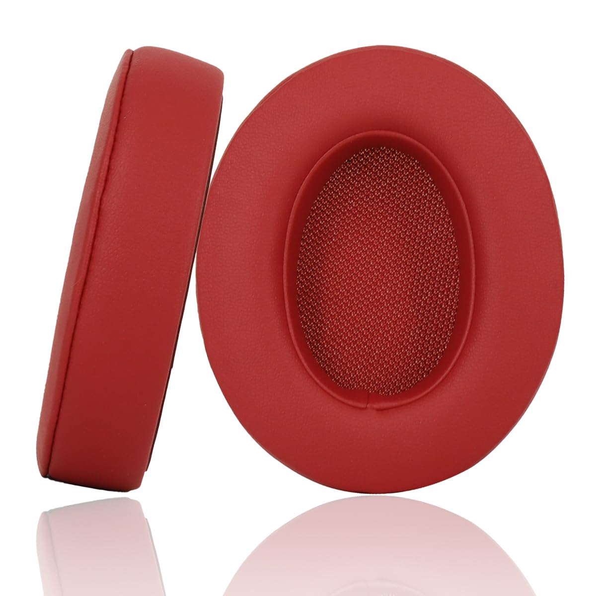 ARIONEI Replacement Ear Pads Cushions for Beats Studio 2 & Studio 3 Wired & Wireless Headphones, Ear Cups with Soft Protein Leather, Noise Isolation Memory Foam (Red)