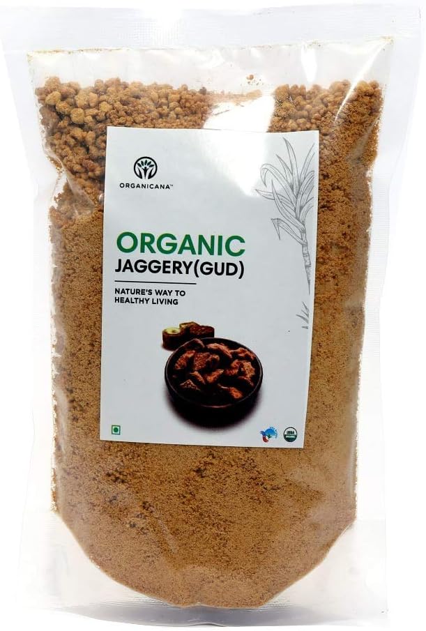 Organicana Organic Jaggery Powder (Gud), 1 KG