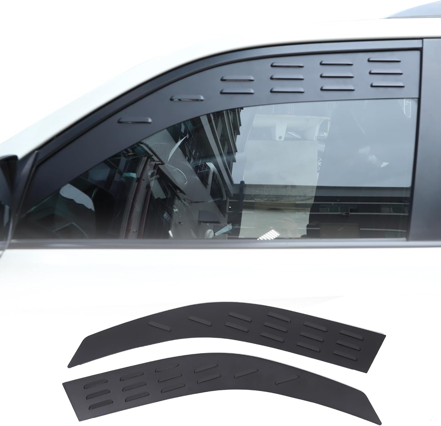 Car Front Window Air Vent Blinds Compatible with Compatible with Toyota Land Cruiser Prado FJ150 150 Le-xus GX 2010-2023,Car Privacy Window Louvers Sun Shade Cover Wind Vent Air Deflector Accessories