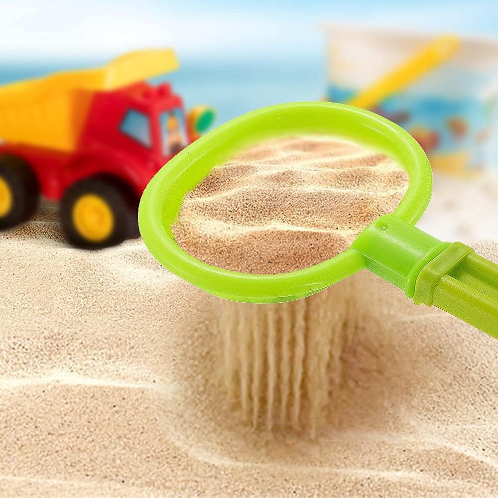 TEMI Beach Sand Toys for 3 4 5 6 7 Year Old Boys w/ Water Wheel, Dump Truck, Bucket, Shovels, Rakes, Watering Can, Molds, Outdoor Tool Kit for Kids, Toddlers, Boys and Girls : Toys & Games