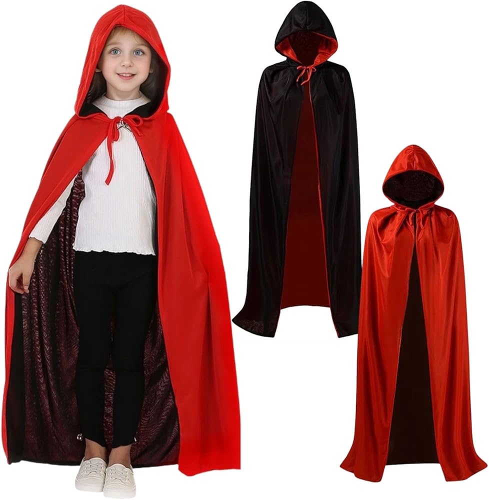 Amazon.co.jp: MORYTRADE マント コスプレ 黒 赤 ハロウィン