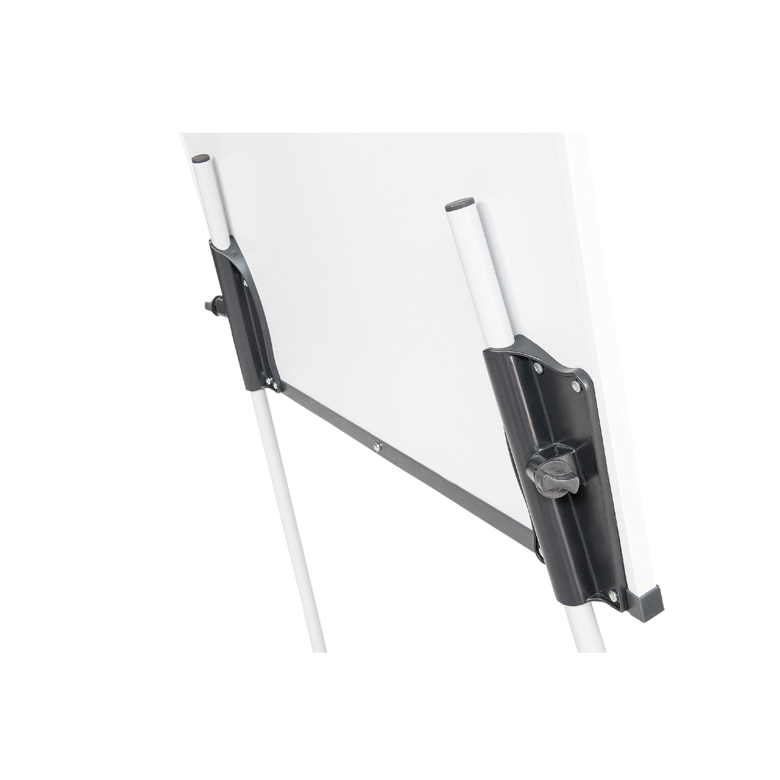 MAUL Flipchart MAULstandard 66x97 cm | Stabile Magnettafel mit Dreibein Gestell | Stufenlos höhenverstellbar | Für Papier in verschiedenen Formaten | Mit Ablage für Marker und Stifte | Grau