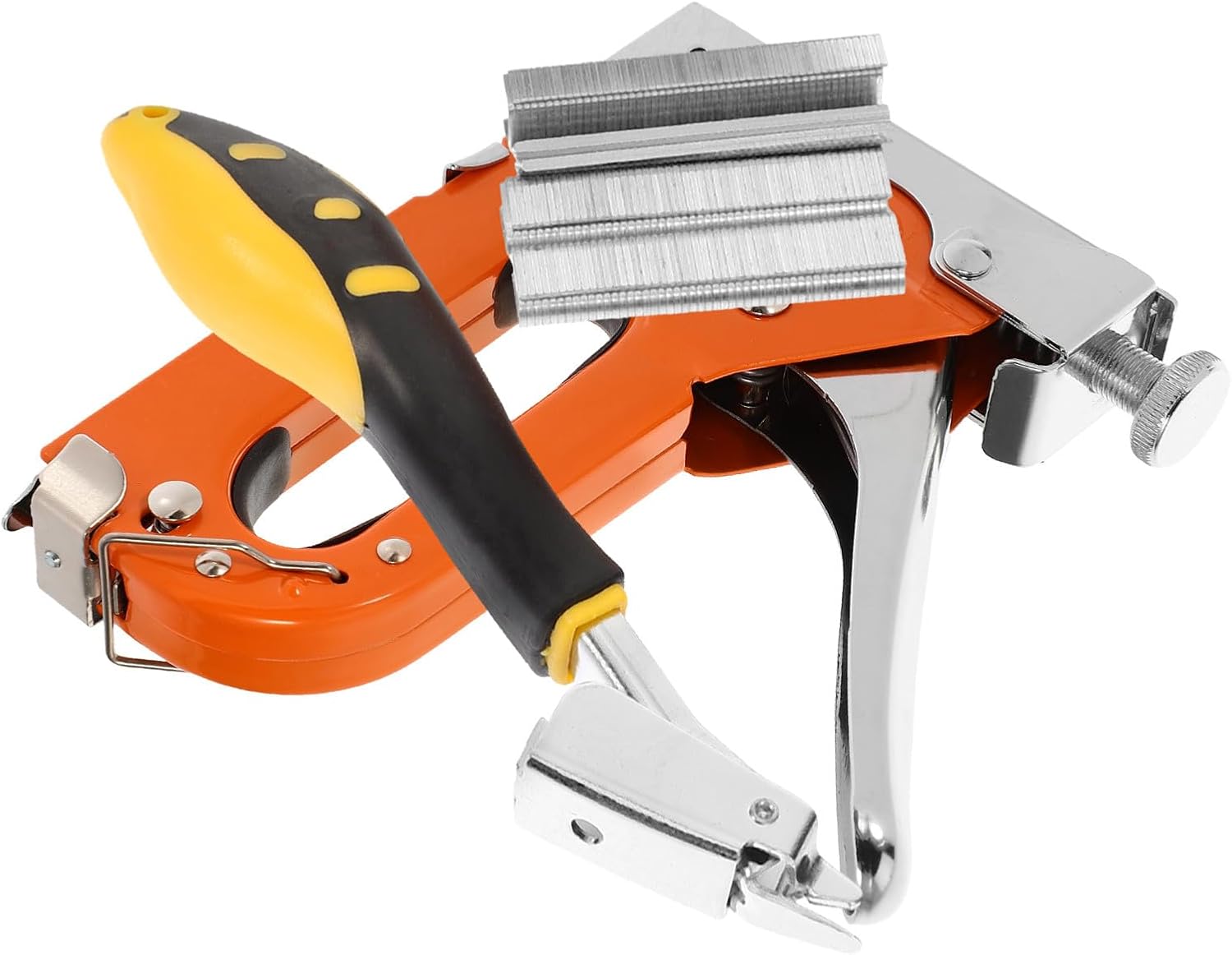 Kichvoe Manual Staple Gun and Staple Remover Set with 600 Multipurpose Woodworking Machine for Upholstery and Carpentry Heavy Duty Metal Fastening Tool Kit