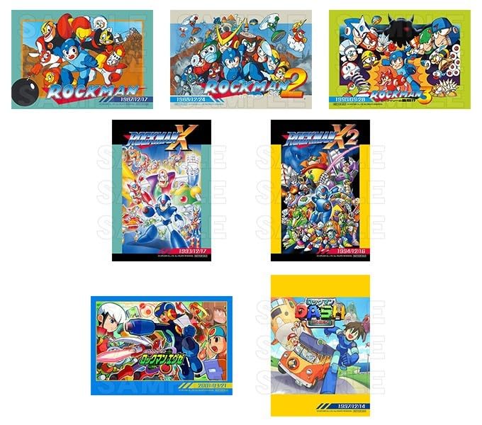 ロックマン B5下敷き コンプリートセット POP UP SHOP in マルイ ロックマン B5下敷き コンプリートセット POP UP SHOP in マルイ