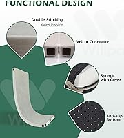 Vista 5 de Willpo CertiPUR-US Memory Foam Camping Mattress with Travel Bag and 2 Interchangeable Covers, Lightweight Portable Sleeping Pad for Tents, Guest