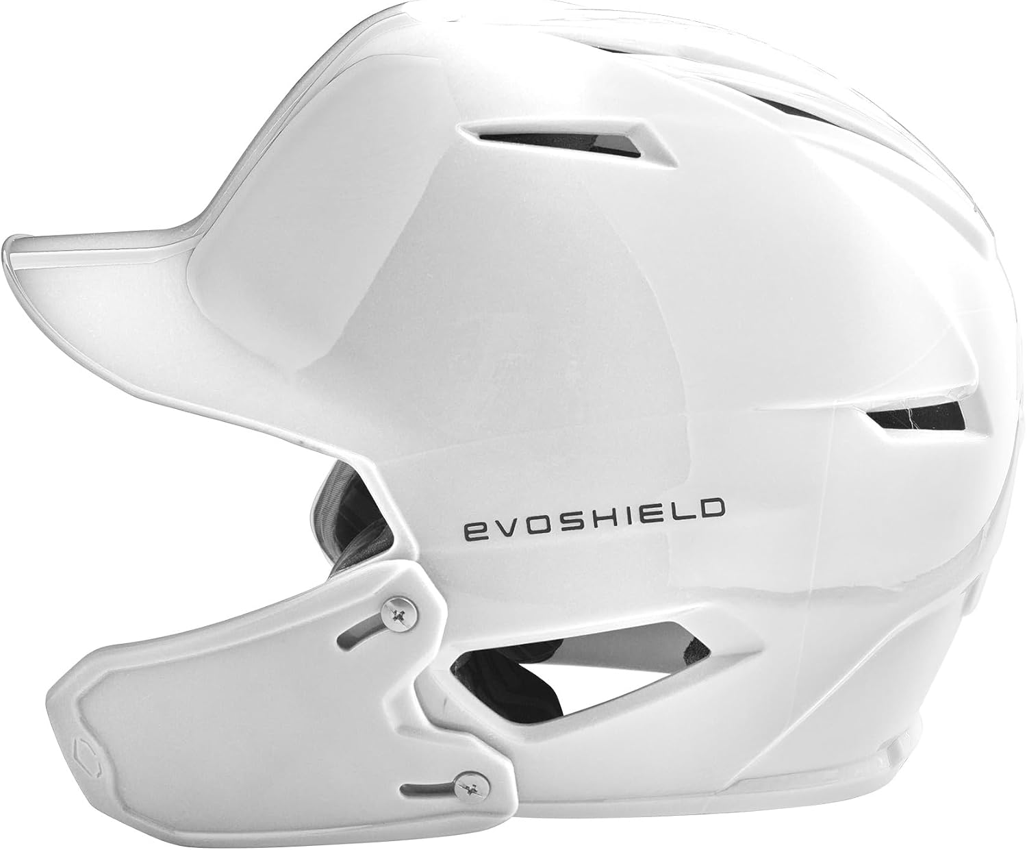 EvoShield XVT 2.0 Gloss Batting Helmet with Face Shield- White, S - M