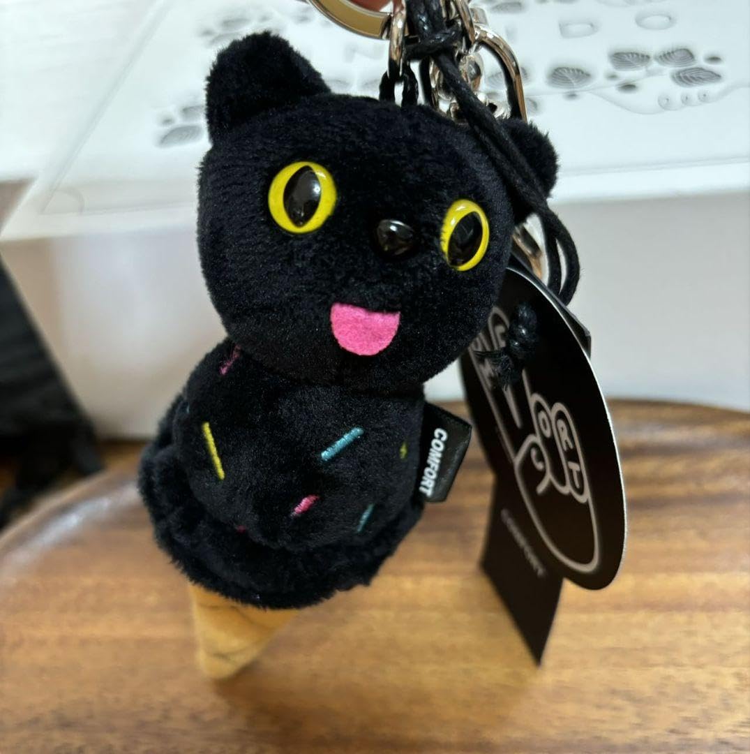 コンフォート COMFORT × HELLOKITTY キーホルダー ブラック Amazon.co.jp: comfort コンフォート バッグチャーム キーホルダー