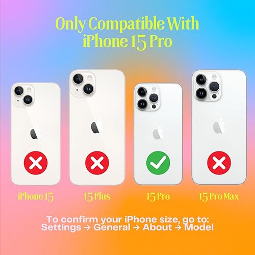 Miniatura 3 de FELONY CASE - Funda para iPhone 15 Pro - Funda de silicona naranja neón  Silicona líquida con forro de microfibra antiarañazos, funda protectora a