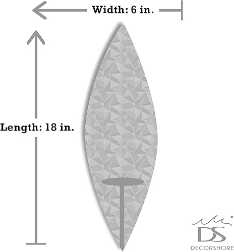 Miniatura 7 de Candelabros de mosaico, portavelas de pared, portavelas de pared, juego de 2, apliques de metal para montar en la pared, 18 pulgadas (piedra