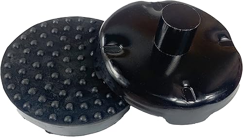 Sillín de piso con almohadilla de goma, 4.8 pulgadas de diámetro, vástago de 1-18, hasta 4 toneladas, pieza de repuesto de calidad de hierro fundido