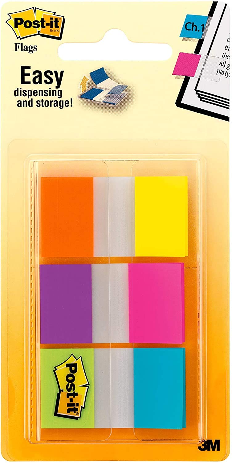 Post-it Flags Electric Glow.94 x 1,77 Zoll, 60 Flaggen pro Packung, verkauft als 6 Stück, insgesamt 360 Flaggen (680-EG-ALT)