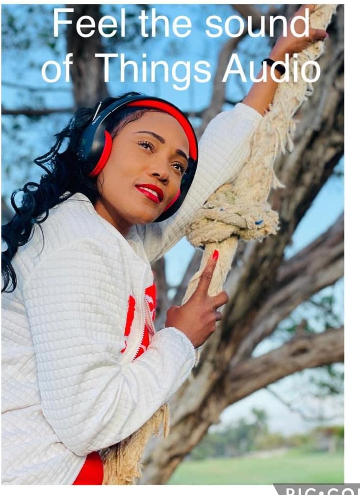 Portable Personal FM Radio Headphones Pull-Out Antenna for Great Reception, Walking, Jogging, Relaxing, School, Talk Radio - Powered by 2AA Batteries (Not Included) (Black & Red)