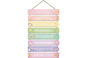 Paquesta Unicorn Room Decor|Sparkling Unicorn Room Decor for Girls, Rainbow Wall Decorations,...