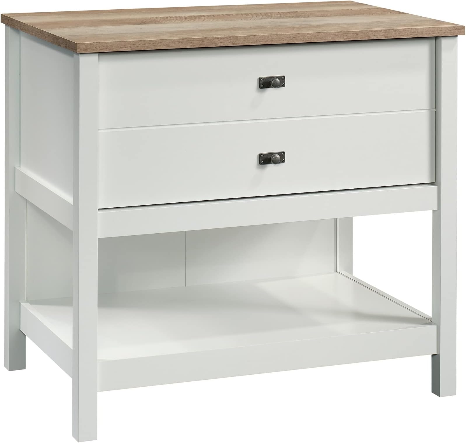 Sauder Cottage Road Lateral File, L: 32.44" x W: 21.81" x H: 29.76", Soft White Finish