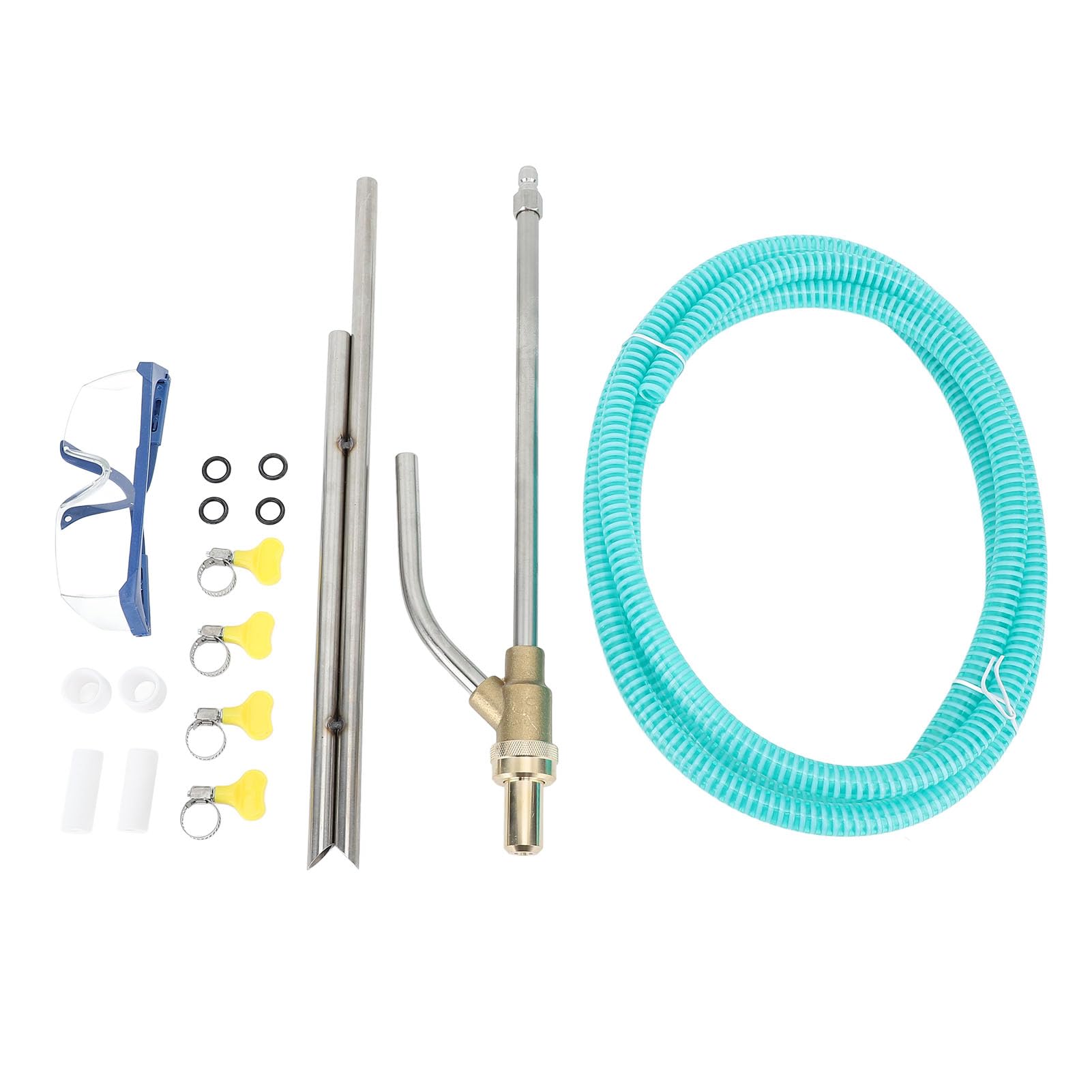 Tissting Kit Arenado Para Hidrolimpiadora - Eliminador De Óxido Y Pintura Con Boquilla De Latón Y Acero Inoxidable Para Limpieza Industrial Y Doméstica De Superficies (Azul)