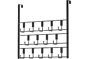 Over-the-Door 14-Hook Hanger: Optimize Space & Declutter
