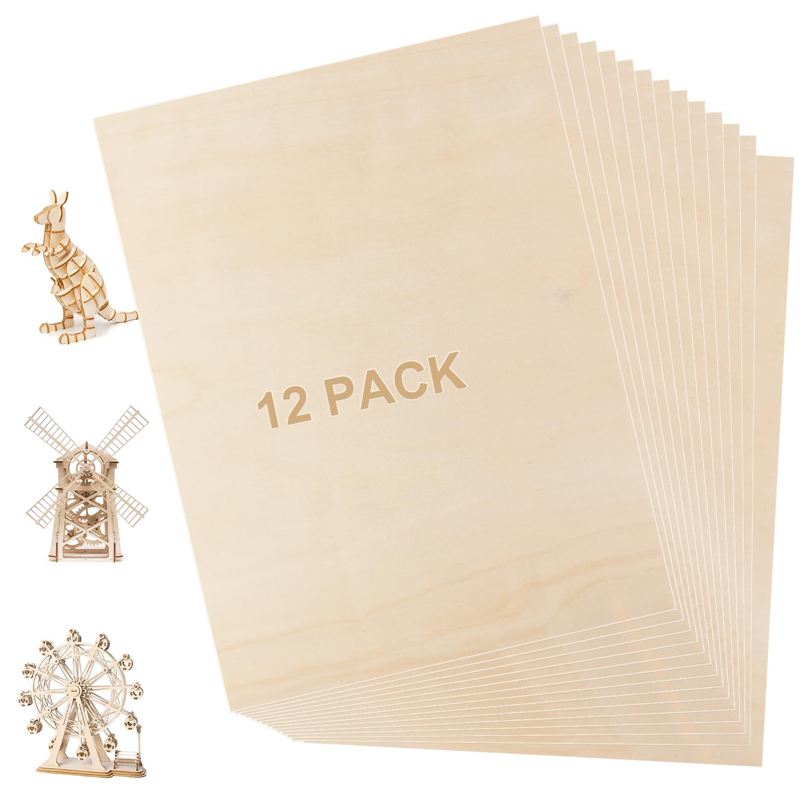 Planche de bois de tilleul 3mm pour créer vos décorations maison