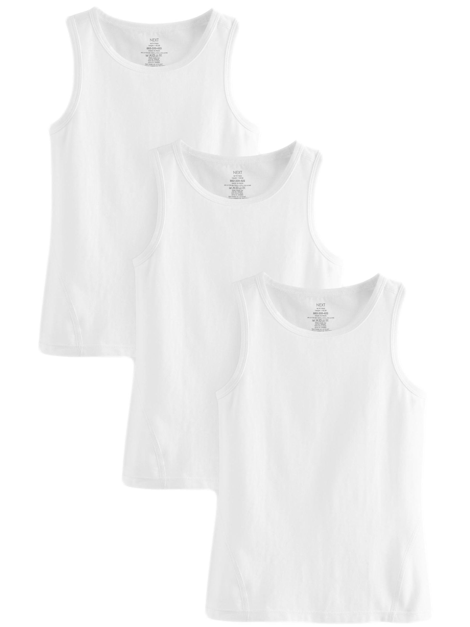 NEXT Jungen Kind to Skin Trägertops, 3er-Pack