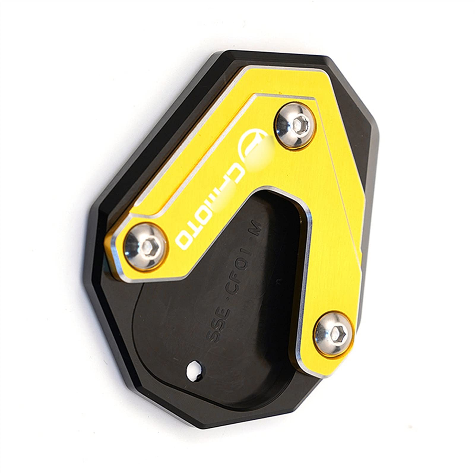 Coussin béquille moto Extension de béquille de moto en alliage d'aluminium, Extension de béquille latérale, plaque de Support, accessoires de moto