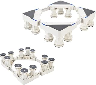 Washing Machine Stand BaseMini Air Conditioner Base Adjustable Length 38-56cm Washing Machine Stand Pedestal Under Counter Ice Maker Stent Base for Plant Container,Mini Fridge Free