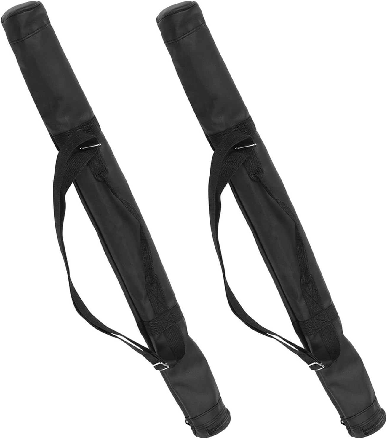 Levemolo 2pcs Baseball Equipment Bags Made of Pu Leather and Oxford Cloth with Reinforced Seams and Waterproof Design, Suitable for Baseball and Softball, Portable Sports Carrying Bag