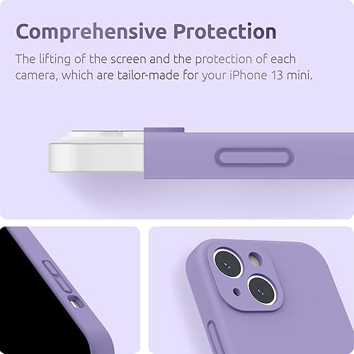 Miniatura 12 de SURPHY Compatible con iPhone 13 Mini Funda con Protector de Pantalla, (Protección de Cámara y Forro de Microfibra Suave) Funda de Teléfono