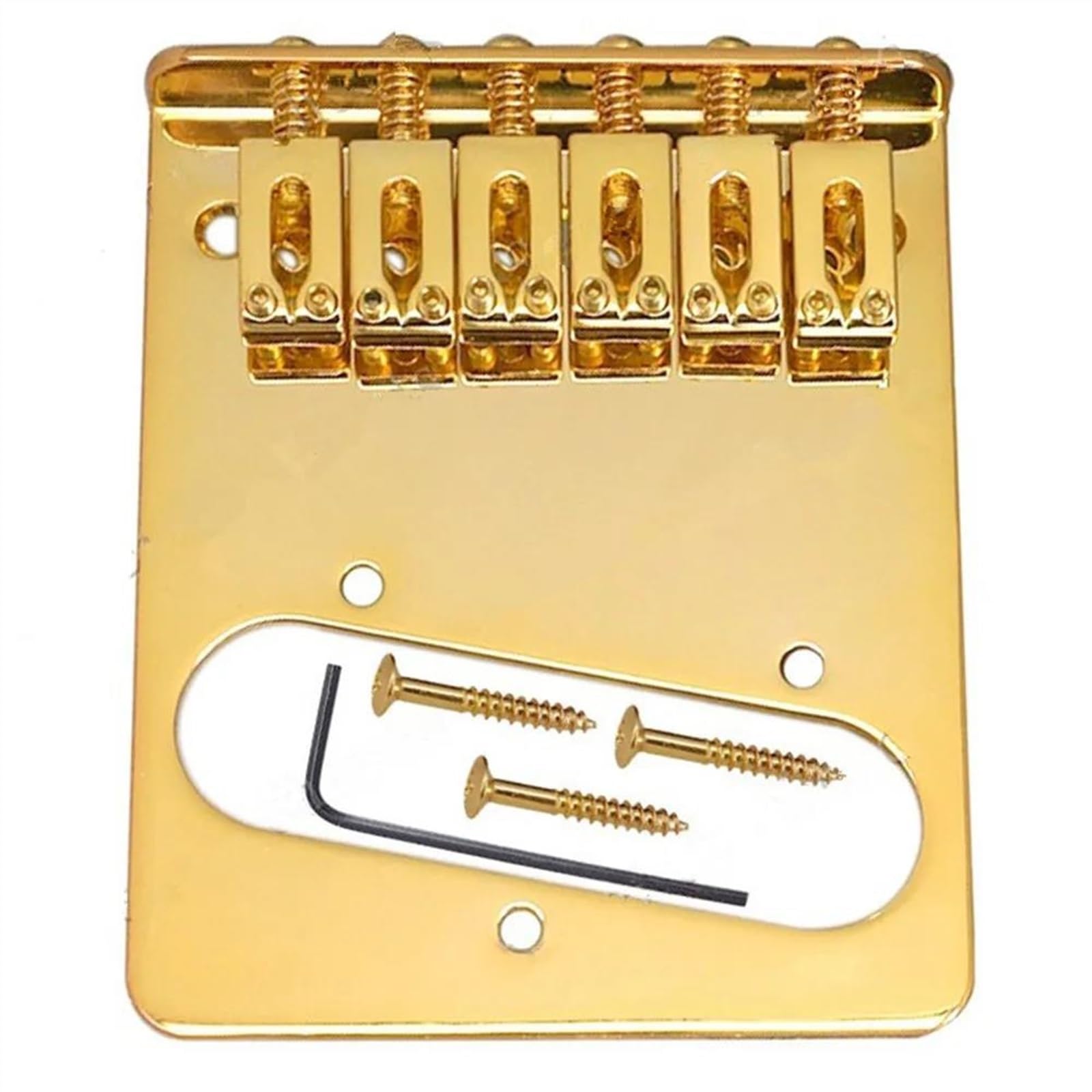 Zestaw Złotych Akcesoriów Gitarowych Części Mostka Gitary Elektrycznej Instrument Muzyczny