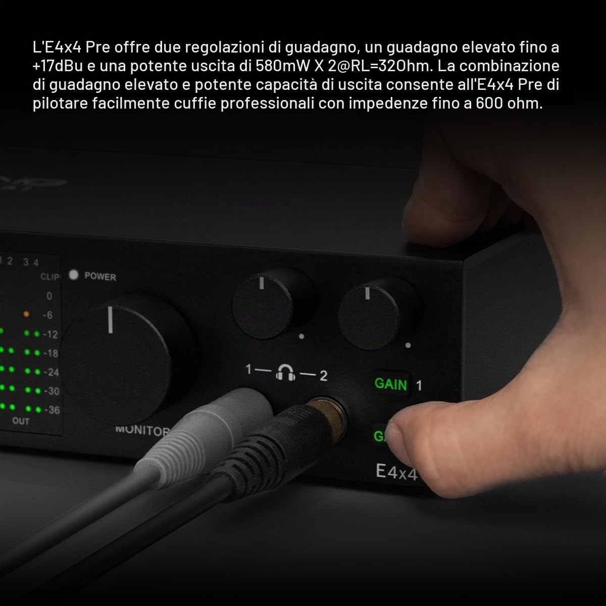 Topping Professional E4x4 Pre, interfaccia audio USB con 4 ingressi e 4 uscite a 24 bit 192kHz