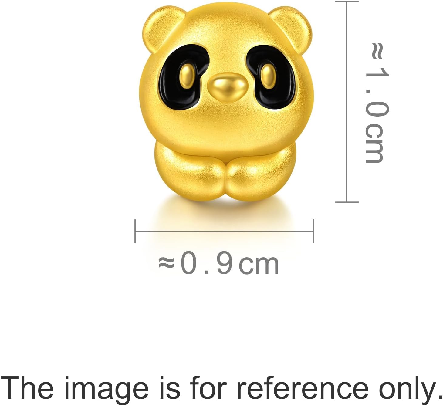 CHOW SANG SANG 999 Gold Charme Cute Adorable Mini Panda Charm Bracelet for Women & Men 17cm 95748C