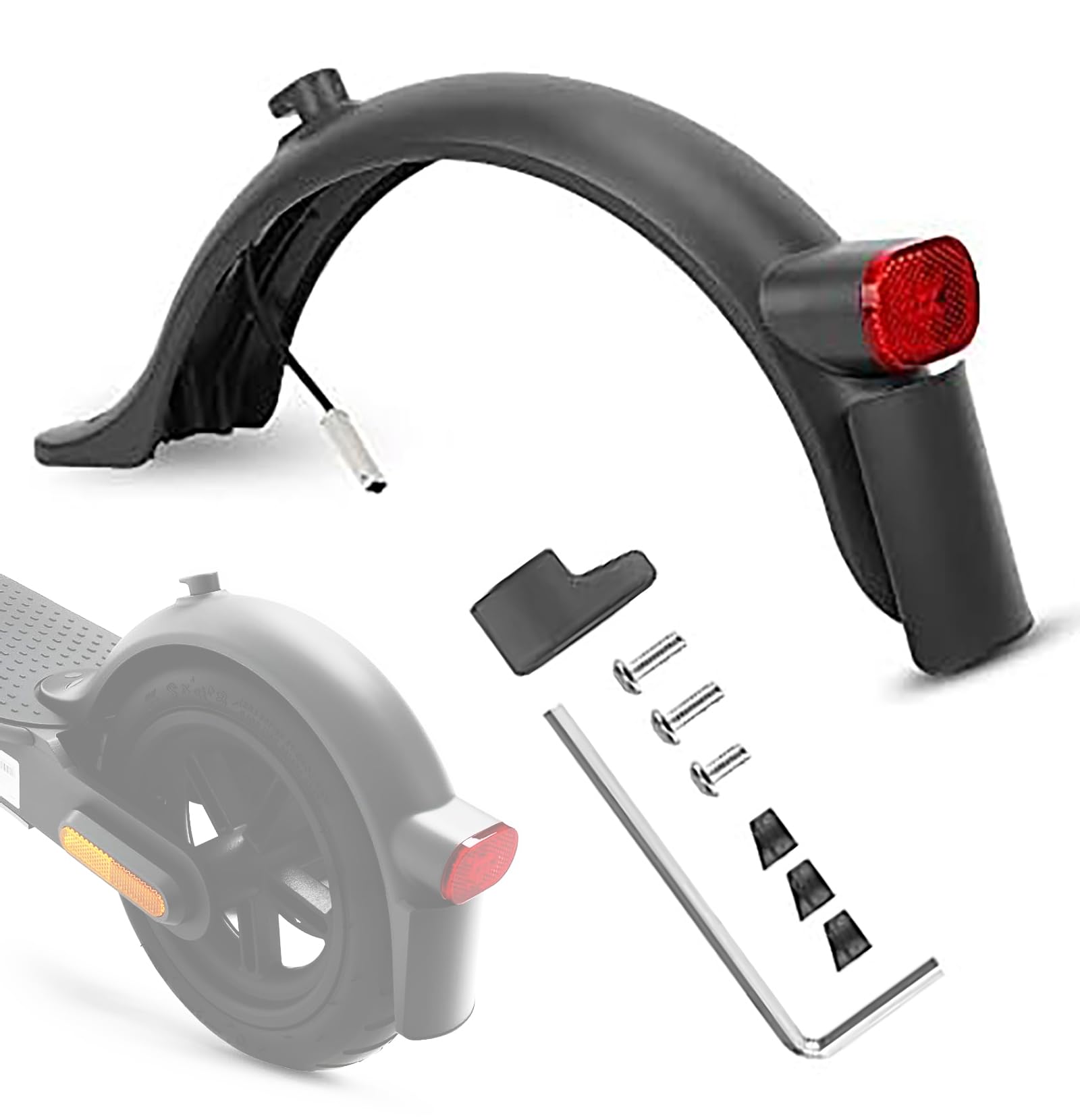 Guardabarros Trasero para Xiaomi Electric Scooter 3 Mijia M365 1S Essential Pro 2 Adultos Patinete Electrico Accesorios