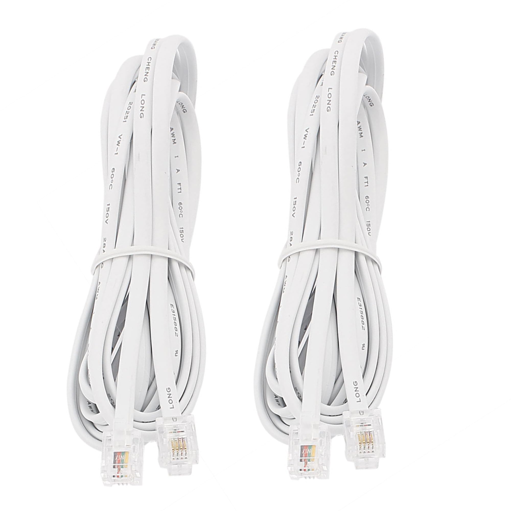 Lot 2 Adaptateurs RJ11 Mâle Vers USB Femelle - Convertisseur Ligne Téléphonique Téléphone Fixe