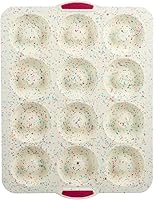 Vista 11 de Trudeau Molde Mini para Barra de 24 Ranuras – Premium Confetti Blanco de Silicona para Hornear con Borde Reforzado de Acero – Antiadherente, Sin