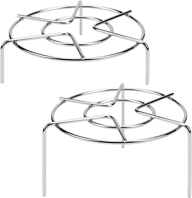 HULISEN Tall Steam Rack Stand, Heavy Duty Stainless Steel Multifunction Basket, Pressure Cooker Rack