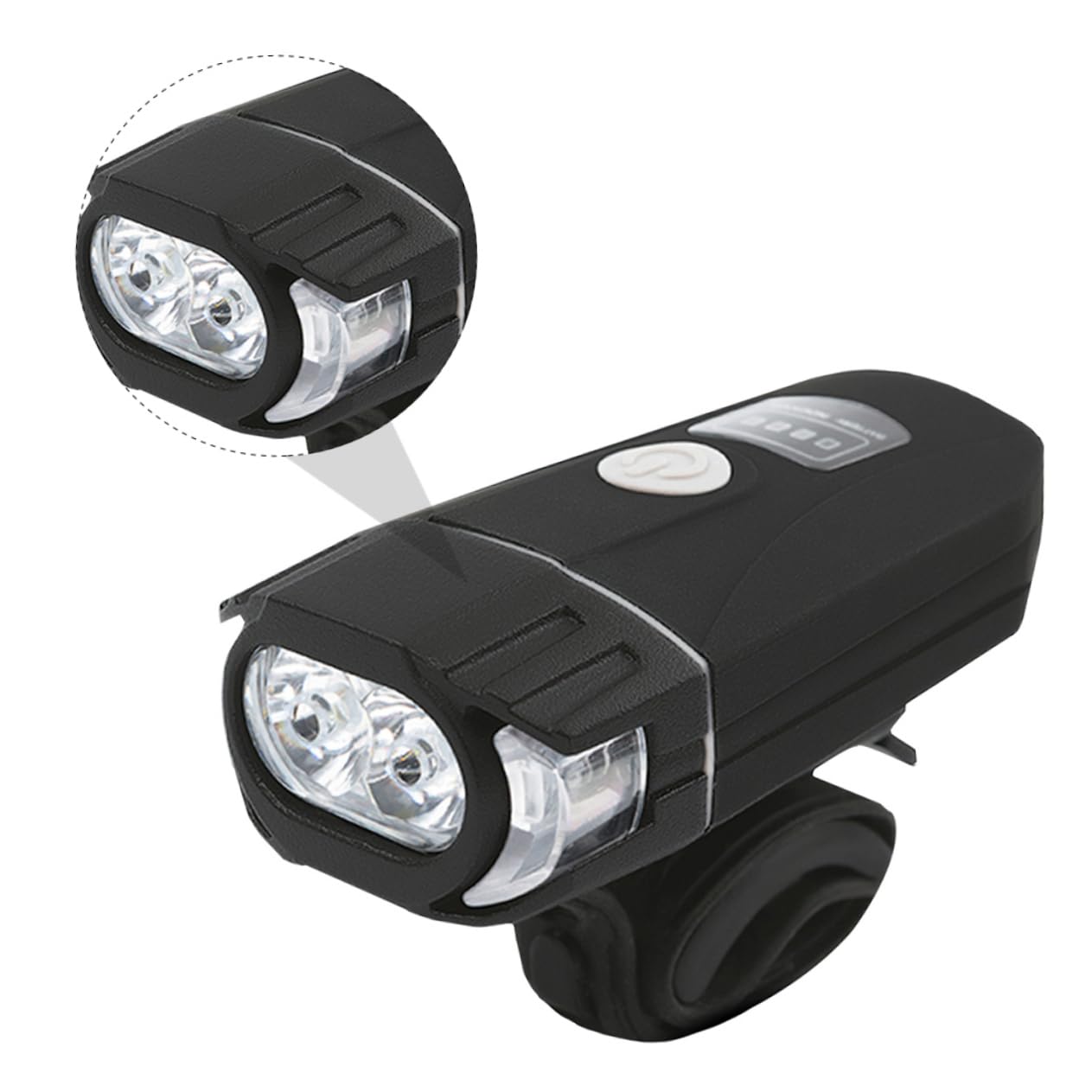 SUPVOX 1pc Bike Headlight Flashlight Front Light Rechargeable Led Aluminum Waterproof for Cycling Camping Hiking