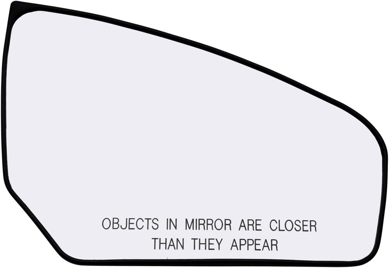 Passenger Side Mirror Glass Assembly With Plastic Backing Plate (Non-Heated) Compatible with 2007-2012 Nissan Sentra (Sedan 4-Door Models)