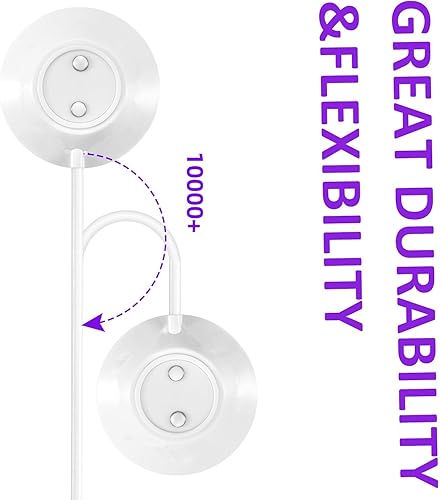 Miniatura 6 de Rose Charger, estación de base base de pie rosa de repuesto, cargador de cable USB magnético de carga rápida para rosas - 2 unidades, 2.5 pies