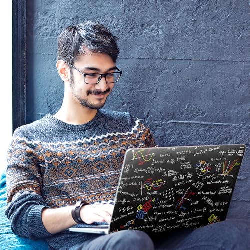 Image of Galaxsia Maths Fear Top+Wrist Pad Vinyl Laptop Skin /Sticker /Cover Upto 15.6 Inches Laptops Laminated-Removable-HD Quality Compatible for Hp-Dell-Sony-Lenovo-Asus etc.(15x10 Inches)