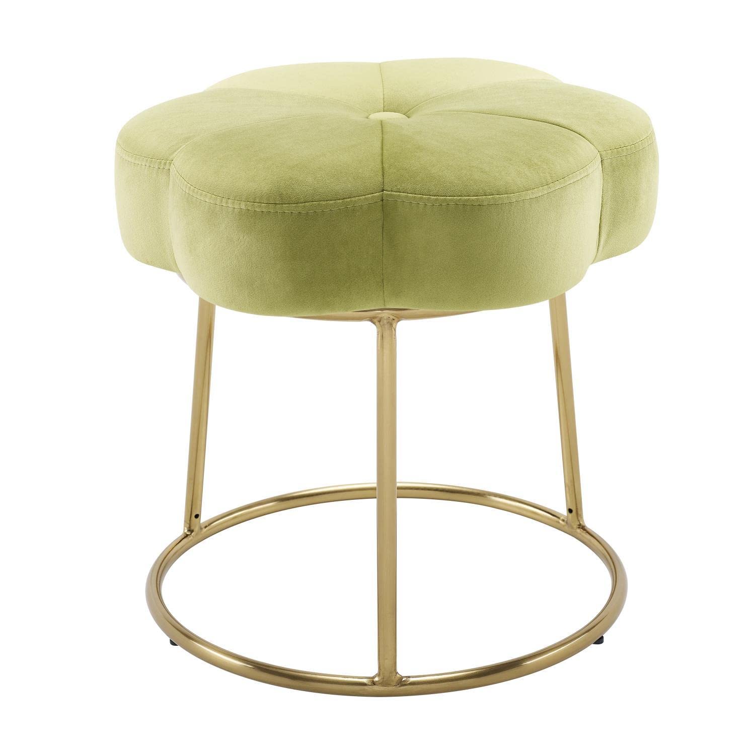 Linon Seraphina Accent Vanity Stool, Green