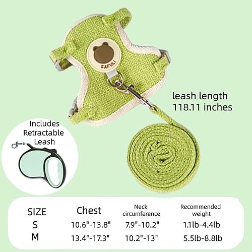 Miniatura 8 de Juego de arnés y correa de conejo para conejos, chaleco ajustable para conejillo de indias, chinchilla, hámster, hurón, rata, gatito, cachorro,