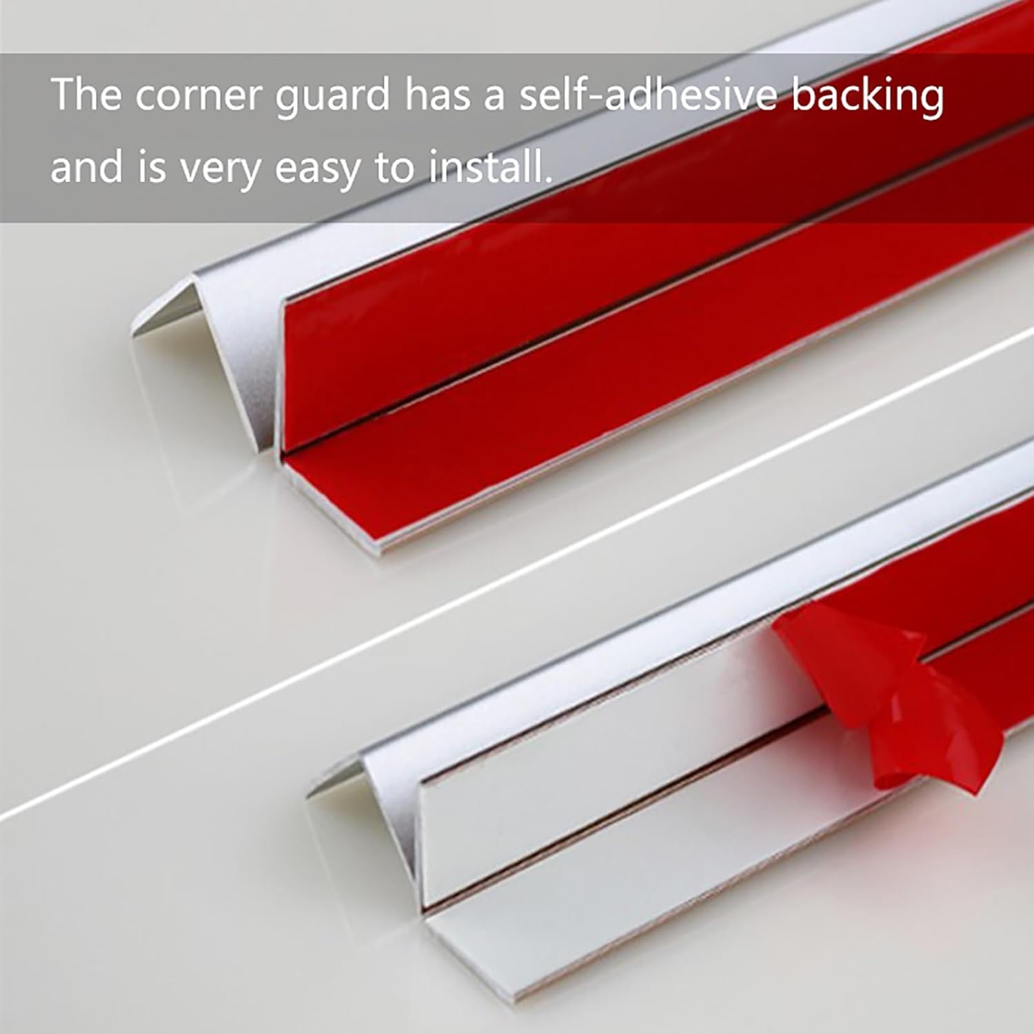 Corner Guard Strip, Aluminum Alloy Prevent Collision Right Angle Metal, Tile Stainless Steel Edging Decoration Living Room Corner Protector(Black,3x200cm/1.2x78.7in)