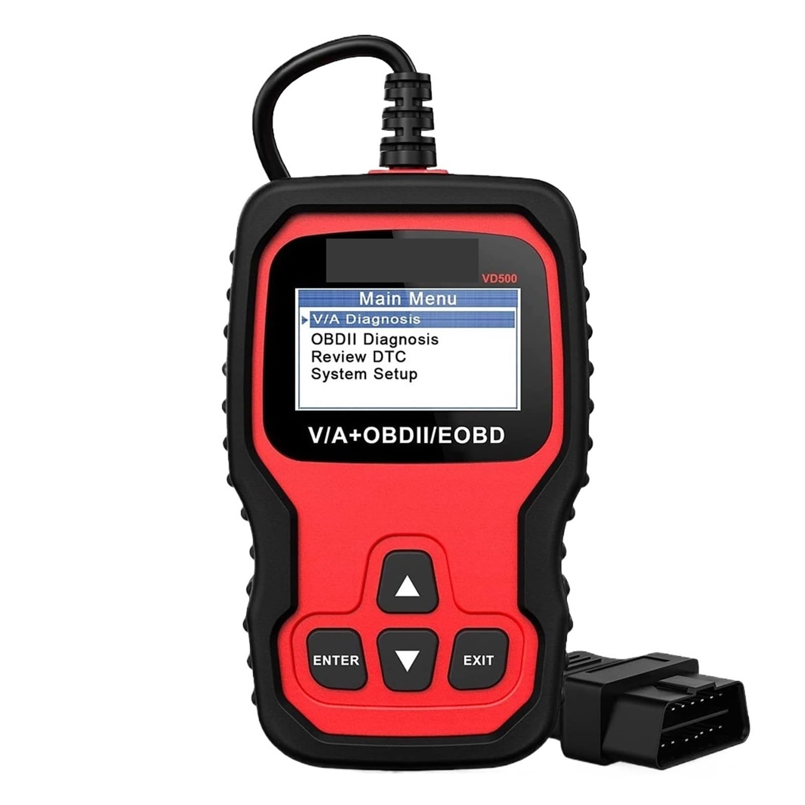 Scanner OBD2 VD500 Lecteurs de codes automobiles Outil de diagnostic Analyse complète du système Vérification du moteur Réinitialisation de l'huile